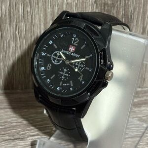 Black Swiss Army Victorinox Men’s Watch With New Battery